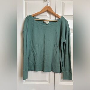 Saturday Sunday / Waffle Knit Long Sleeve Top / M